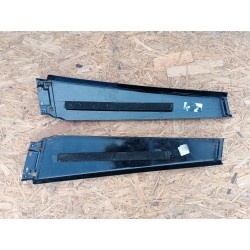 AUDI A8 D3 LISTWA SŁUPKA DRZWI LEWY PRAWY PRZÓD KOMPLET OSŁONY