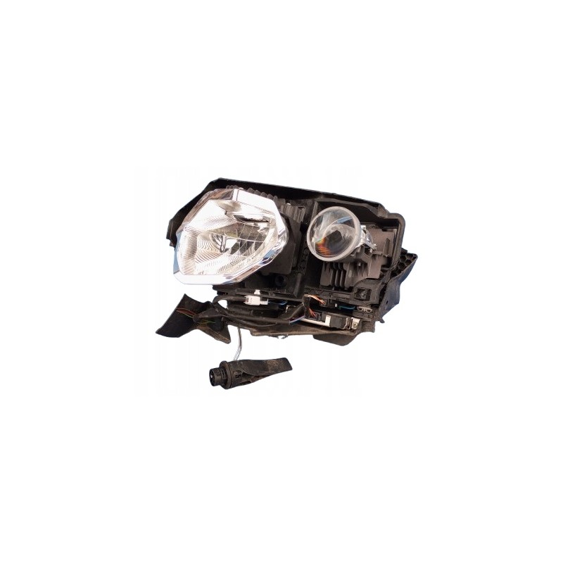 PRZETWORNICA LED NISSAN QASHQAI J11 OBUDOWA LAMPY LEWY PRZÓD SOCZEWKA