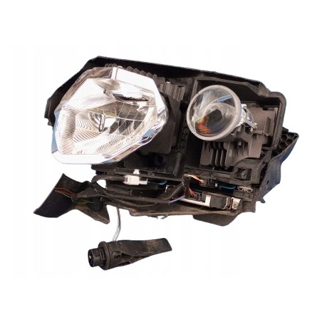 PRZETWORNICA LED NISSAN QASHQAI J11 OBUDOWA LAMPY LEWY PRZÓD SOCZEWKA