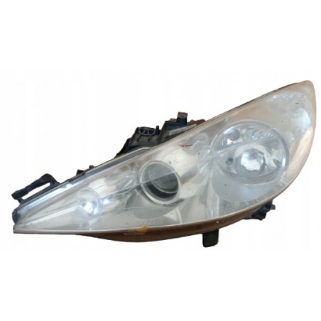 LAMPA LEWY PRZÓD EU REFLEKTOR 9683683680 89901970 PEUGEOT 207 SOCZEWKA