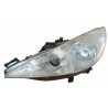 LAMPA LEWY PRZÓD EU REFLEKTOR 9683683680 89901970 PEUGEOT 207 SOCZEWKA