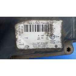 LAMPA PRAWY PRZÓD ANGLIK UK VW PASSAT B6 3C0941006K SOCZEWKA