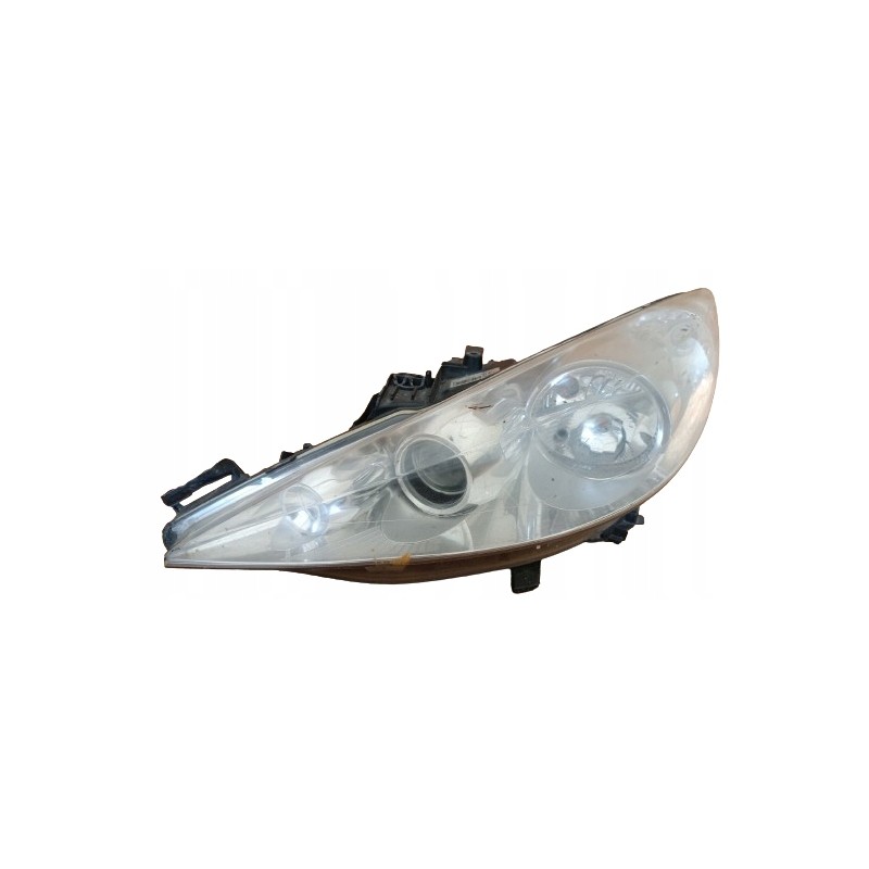 LAMPA LEWY PRZÓD EU REFLEKTOR 9683683680 89901970 PEUGEOT 207 SOCZEWKA