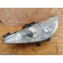 LAMPA LEWY PRZÓD EU REFLEKTOR 9683683680 89901970 PEUGEOT 207 SOCZEWKA