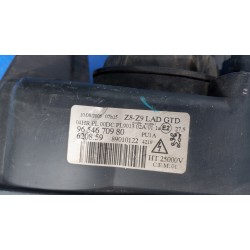 LAMPA REFLEKTOR LEWY PRZÓD EU XENON 9654670980 PEUGEOT 607