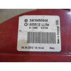 VW PASSAT B7 KOMBI LAMPA PRAWA TYLNA 3AF945094K
