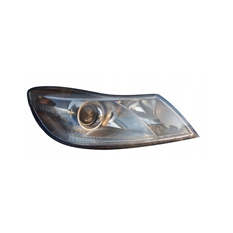 LAMPA PRAWY PRZÓD SOCZEWKA XENON 1Z2941016F UK ANGLIK SKODA OCTAVIA II LIFT