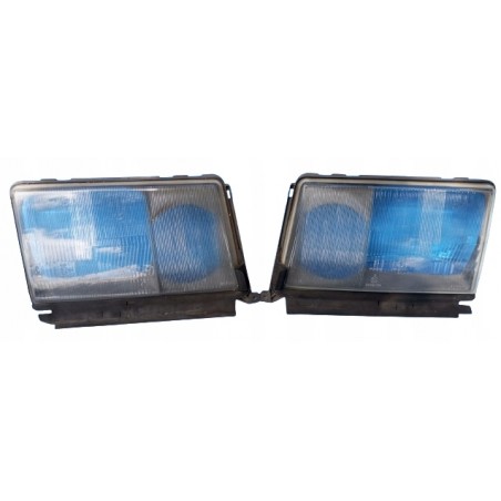 RAMKA SZKŁO WKŁAD LAMPA LEWY PRAWY PRZÓD KLOSZ KPL MERCEDES W124 E KLASA